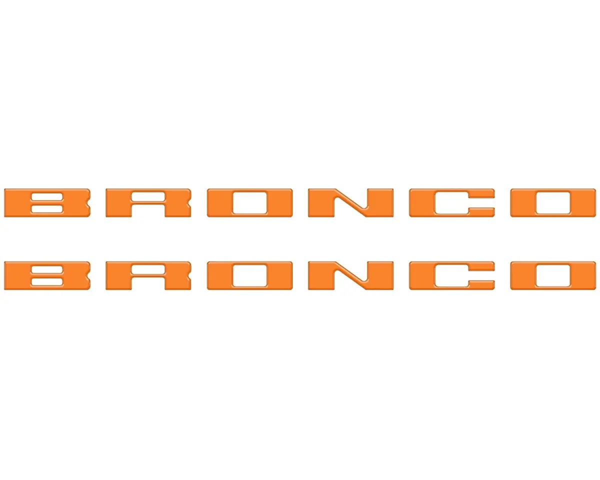 Customizable running board letter inserts and overlays designed specifically for 2021 to 2026 Ford Bronco - Image 53