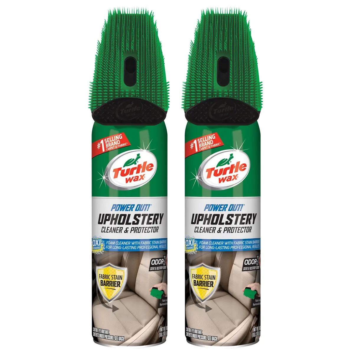Power Out! Automotive Upholstery Cleaner & Odor Neutralizer – 18 Fl Oz, Twin Pack