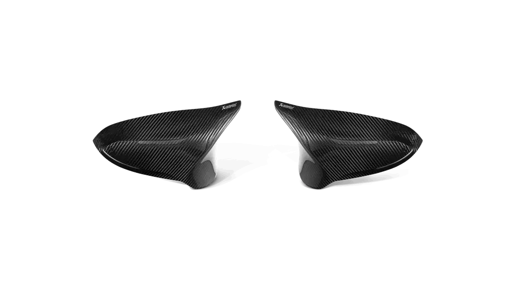 Akrapovič Carbon Fiber Mirror Caps – High-Gloss Finish For Bmw M3 F80 (2014–2018) 1