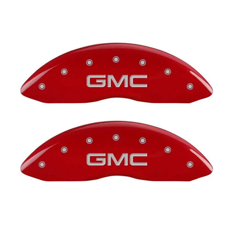 Mgp Engraved Front-Only Caliper Covers – Gmc Red Finish For Gm Truck Calipers 1
