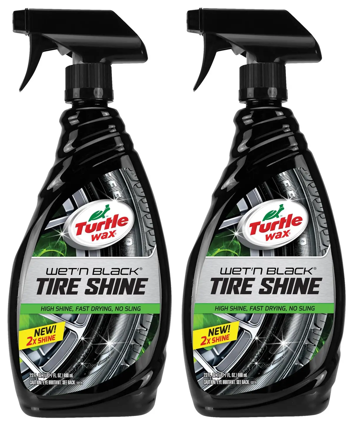 Wet'n Black Ultra Wet Tire Shine – 23 oz Bottle (Pack of 2)