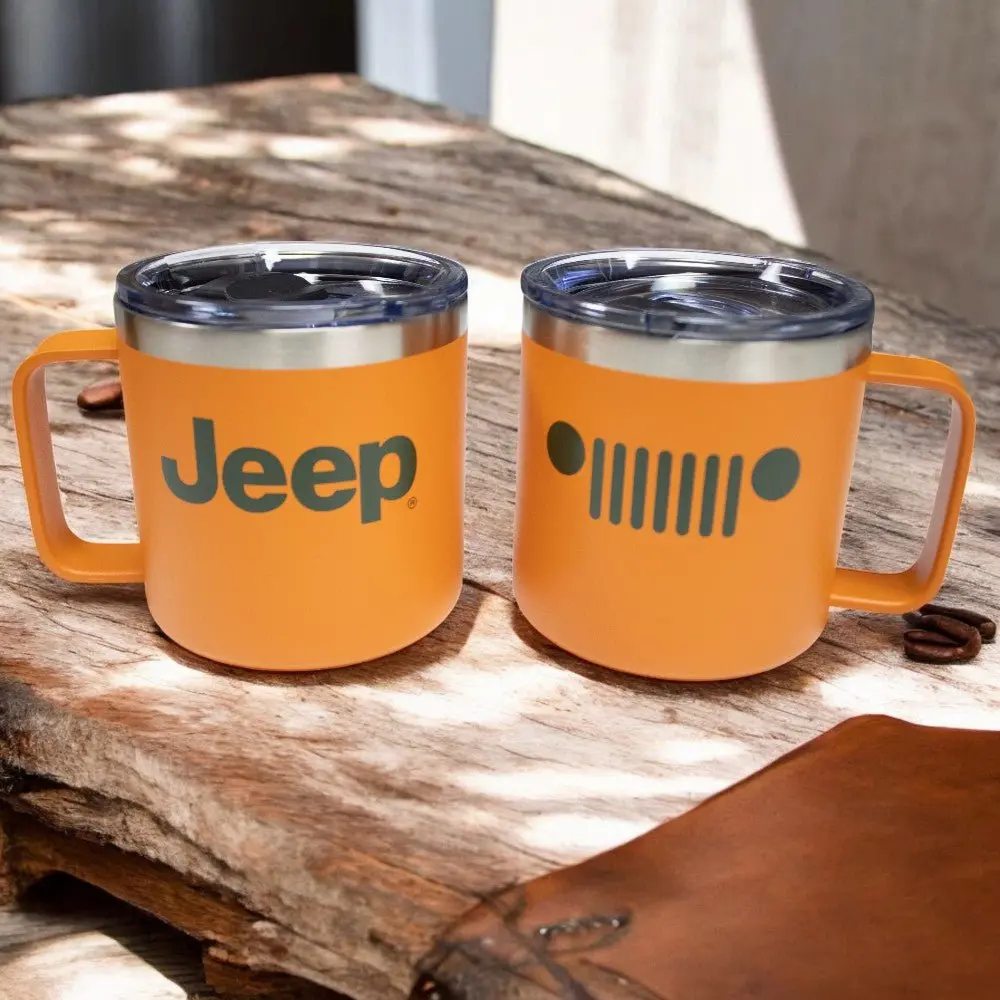 Camper Mug - Jeep Insulated - Orange 1