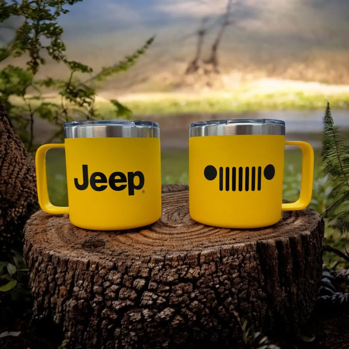 Camper Mug - Jeep Insulated - Yellow 1