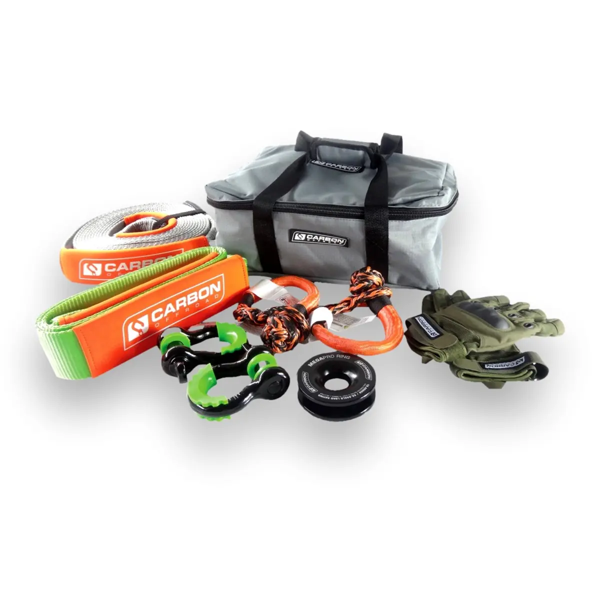 Carbon Offroad Essential Snatch And Winch 4X4 Recovery Kit 1