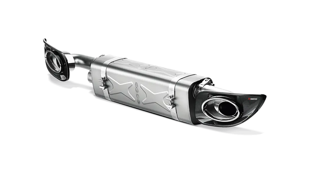 Akrapovič Titanium Slip-On Exhaust System With Titanium Tips For 2010–2013 Porsche 911 Turbo & Turbo S 1
