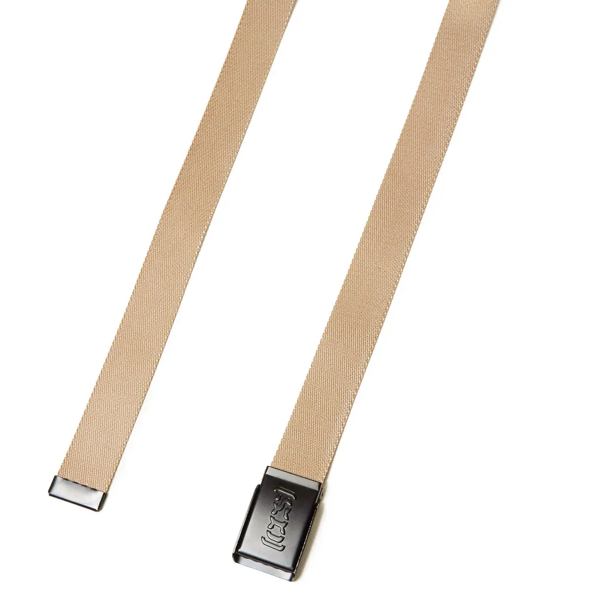 Ccs Black Logo Buckle Belt - Tan 1