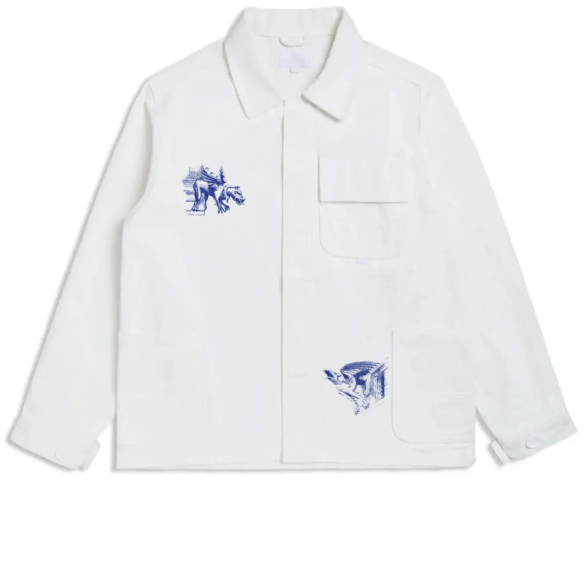 Ccs Cathedral French Chore Coat - White - Lg 1