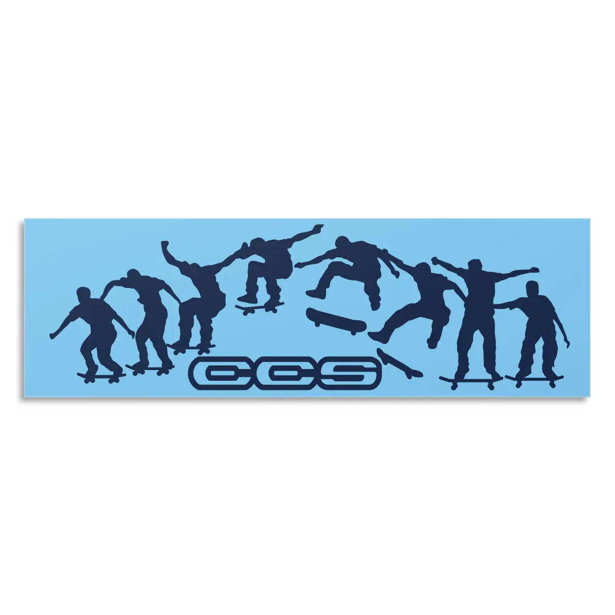 Ccs Kickflip Sticker - Carolina Blue/Navy 1