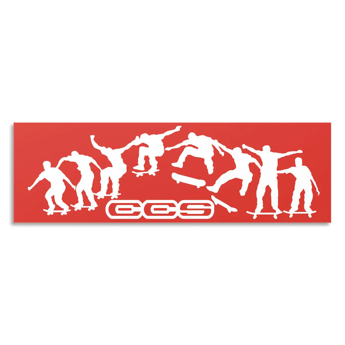 Ccs Kickflip Sticker - Red/White 1