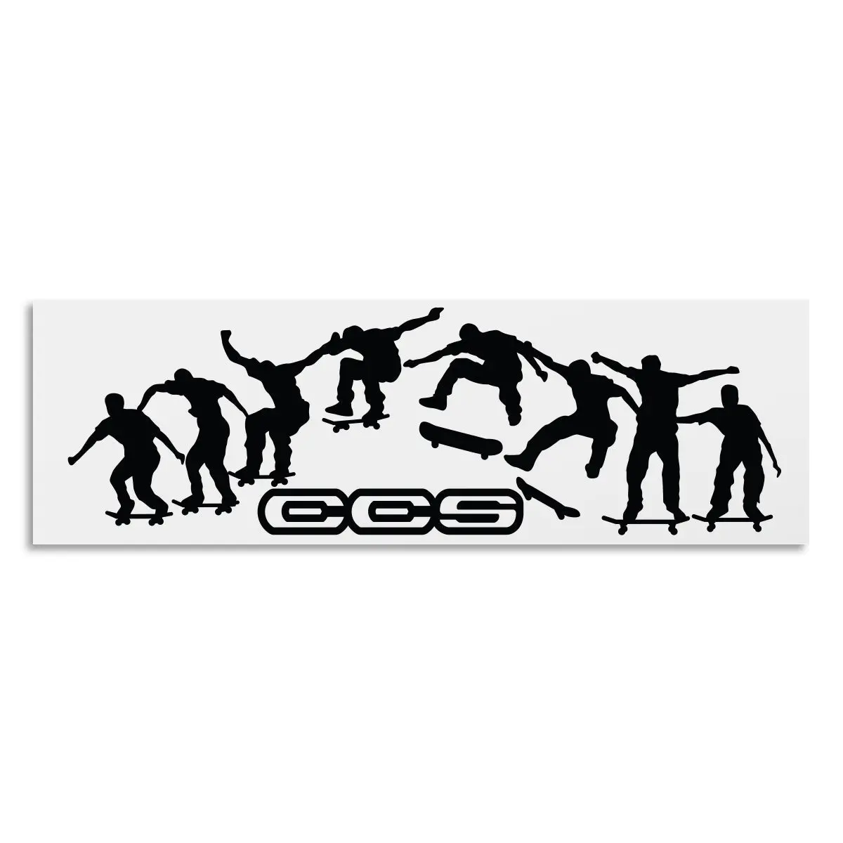 Ccs Kickflip Sticker - White/Black 1