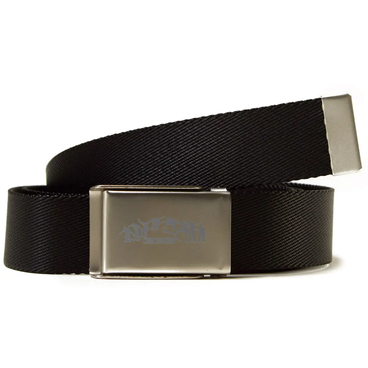 Ccs Silver Kickflip Buckle Belt - Black 1
