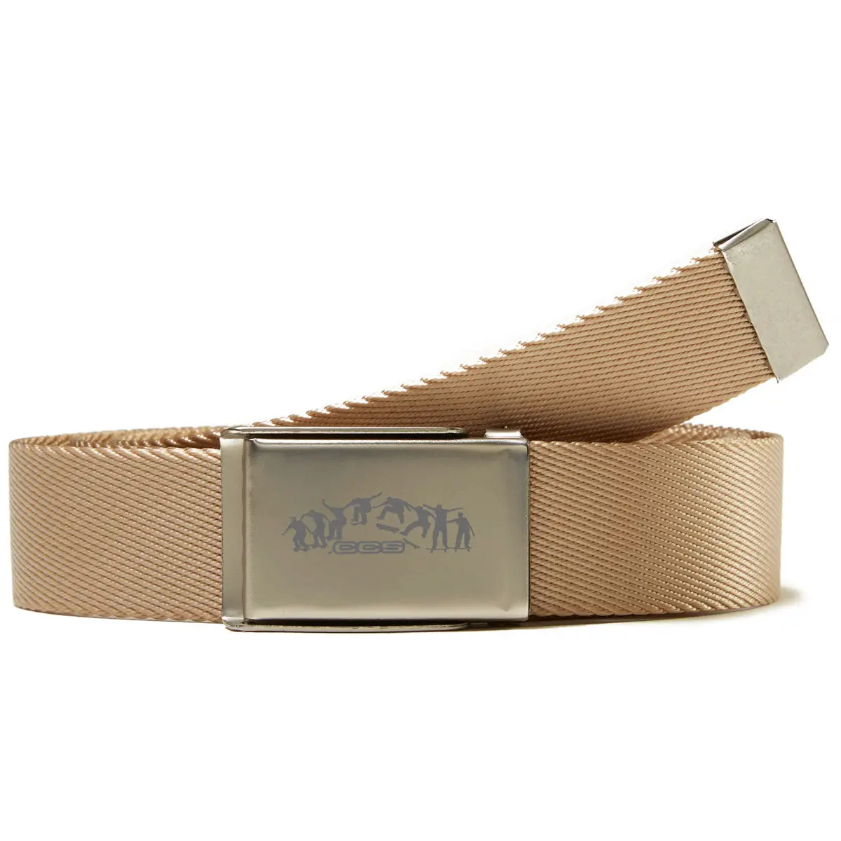 Ccs Silver Kickflip Buckle Belt - Tan 1