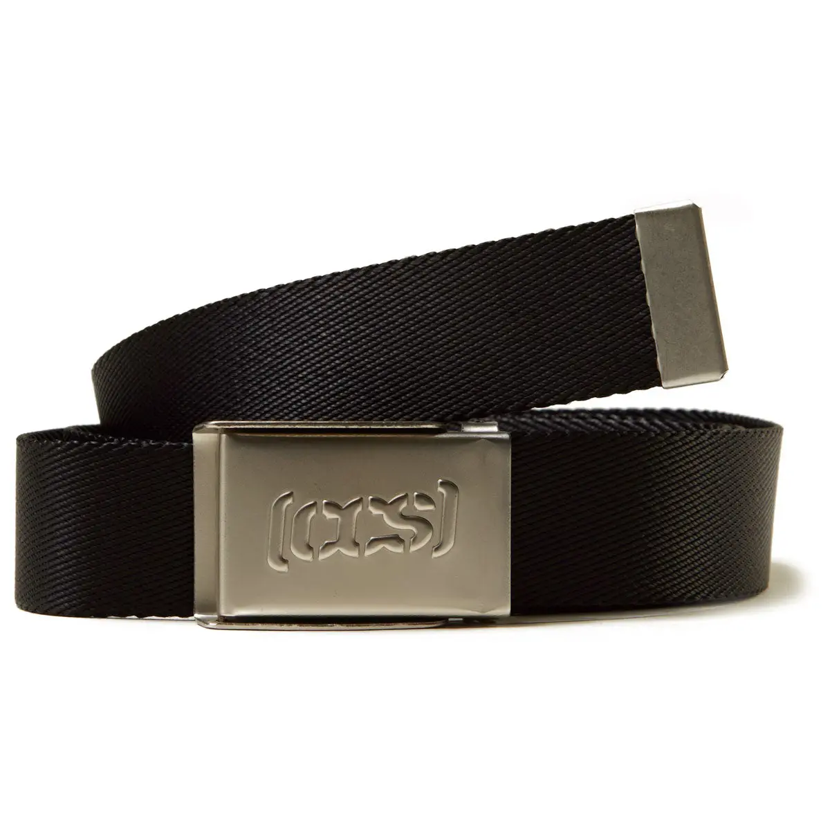 Ccs Silver Logo Buckle Belt - Black 1