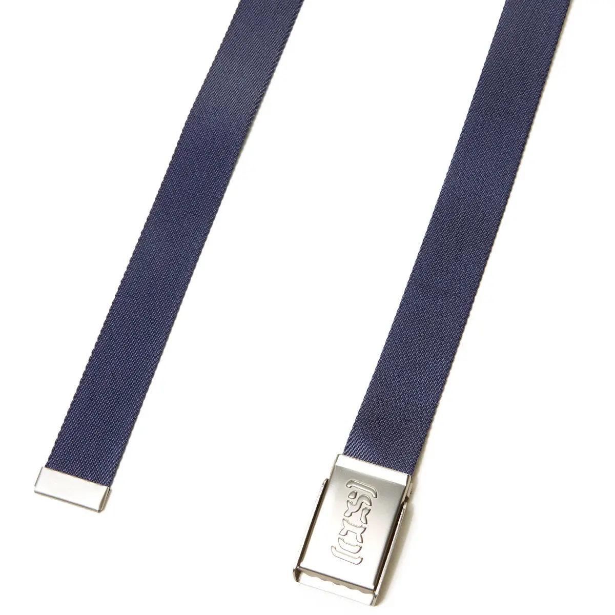 Ccs Silver Logo Buckle Belt - Navy 1
