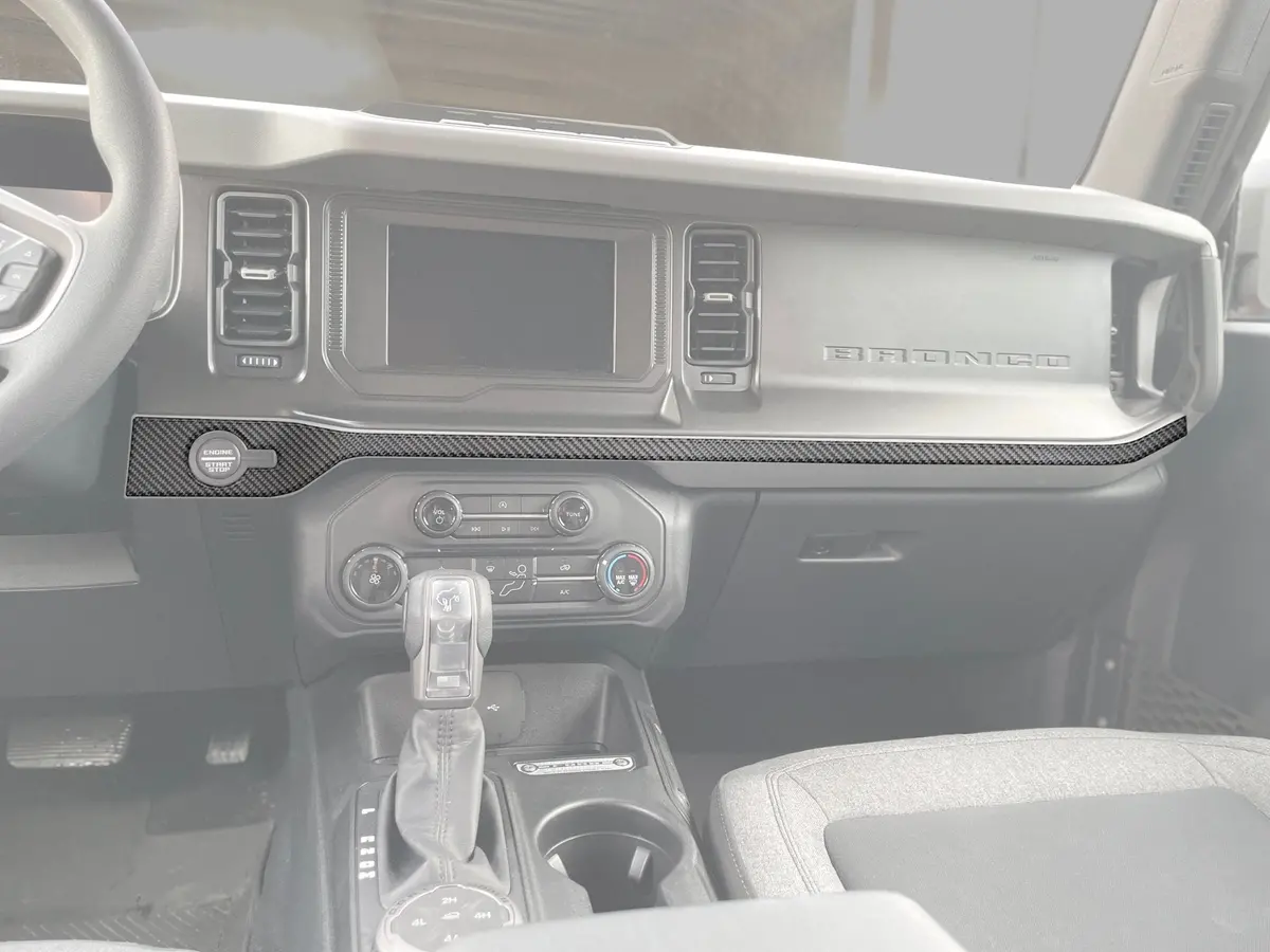 Center Dash Accent Overlays Fits 2021-2026 Ford Bronco 1