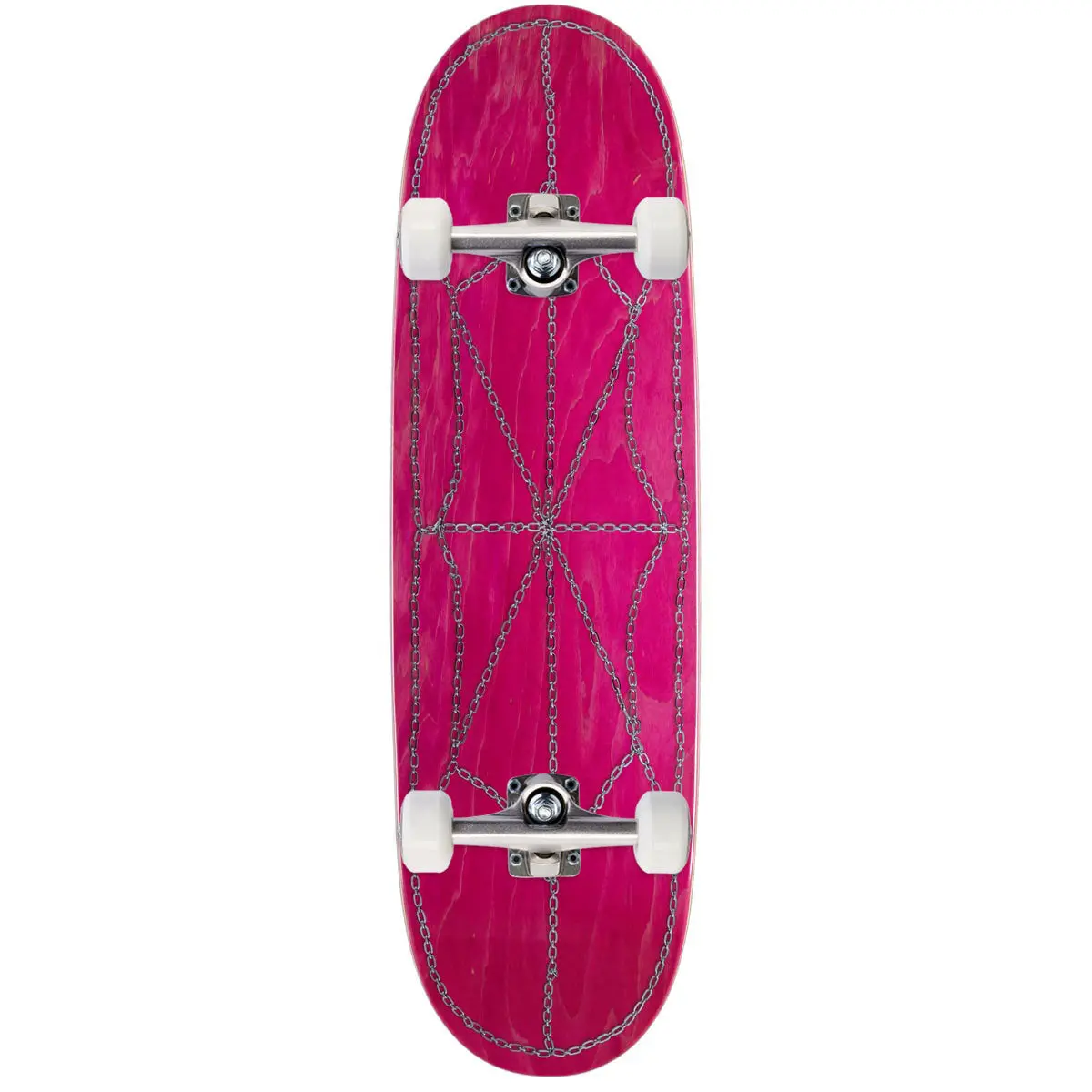 Ccs Chain Web Egg1 Shaped Skateboard Complete - Pink - 9.00" 1