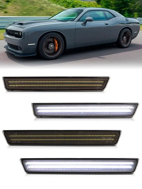 Challenger 15-23 Front/Rear Smoked Led Side Markers 1
