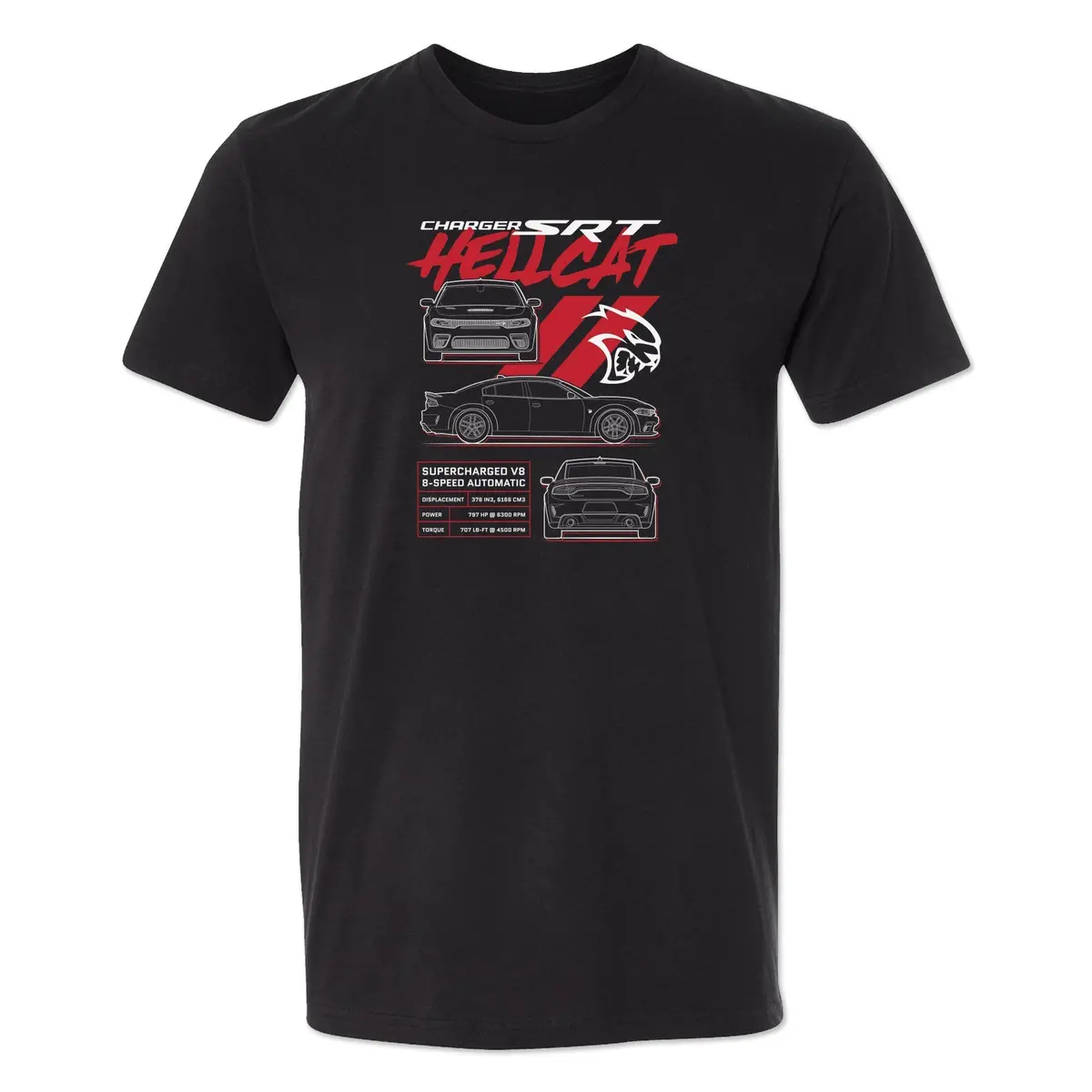 Charger Blueprint T-Shirt 1