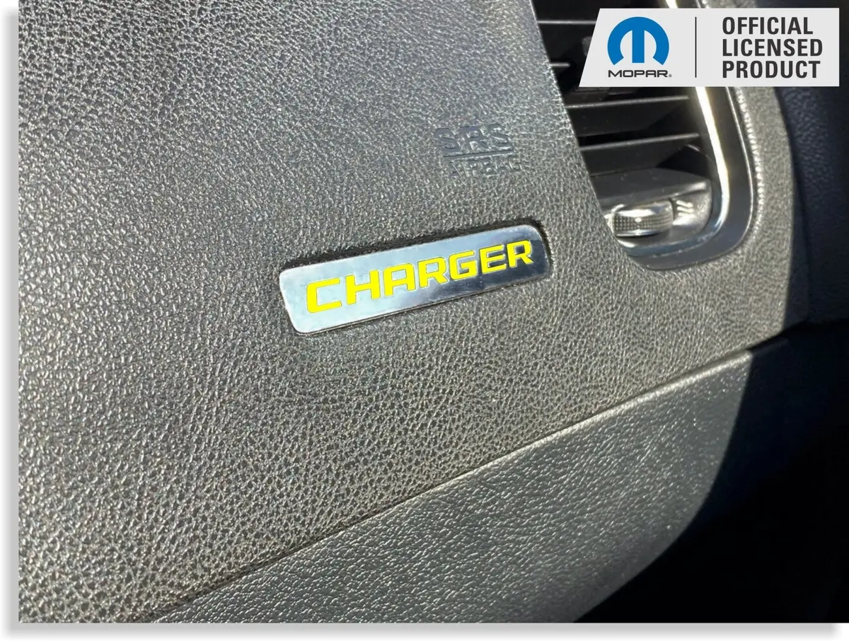 Charger Dash Plaque Emblem Lettering Overlay Decal   - 11-14 Charger 1