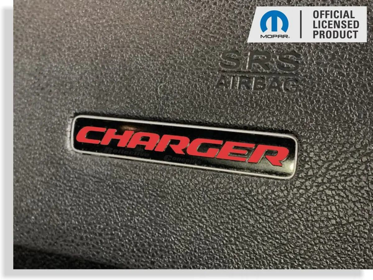Charger Dash Plaque Emblem Lettering Overlay Decal   - 15-23 Charger 1