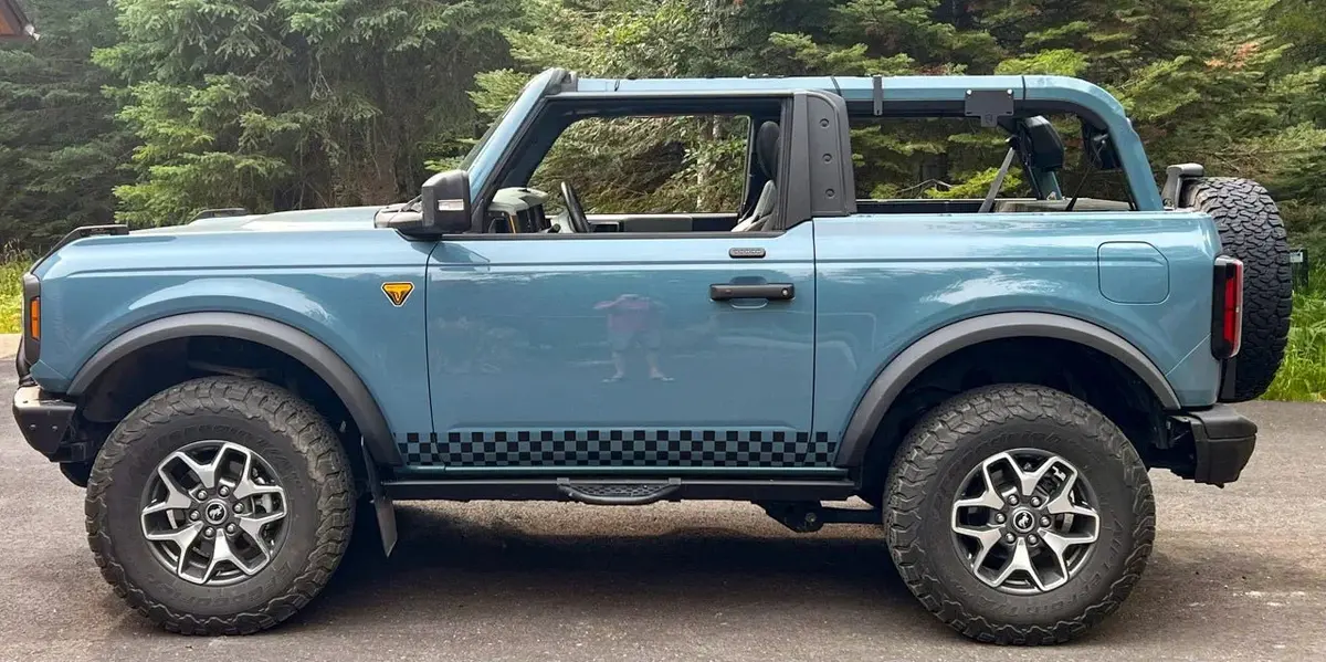 Checkered Racing Lower Door Protection - 2021+ Bronco 1