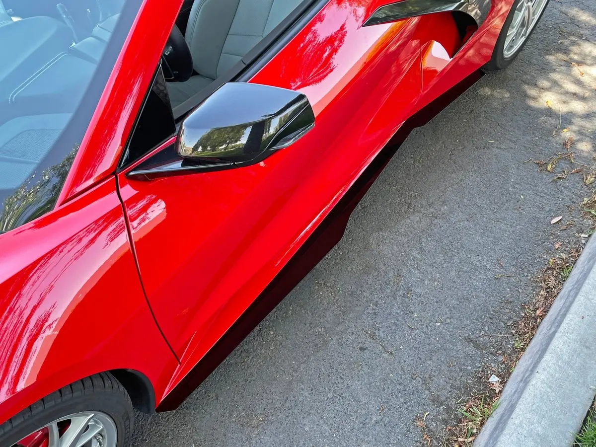 Chevrolet Corvette C8 (2020-2026) Side Skirt Extensions V1 1