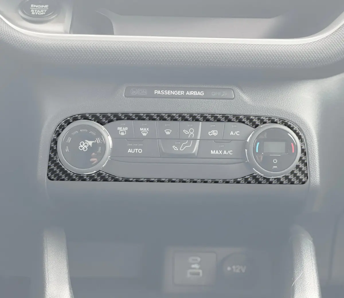Climate Control Accent Overlay Fits 2021-2024 Ford Bronco Sport 1