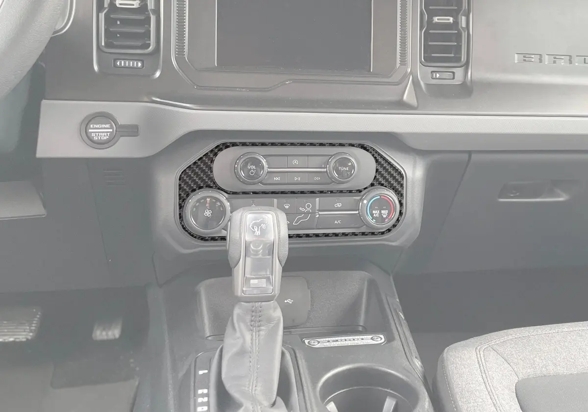 Climate Control Accent Overlay Fits 2021-2026 Ford Bronco 1