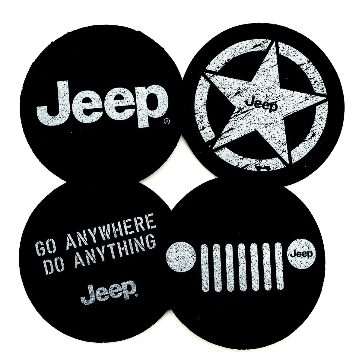 Coaster Set - Jeep Assorted Logos 1