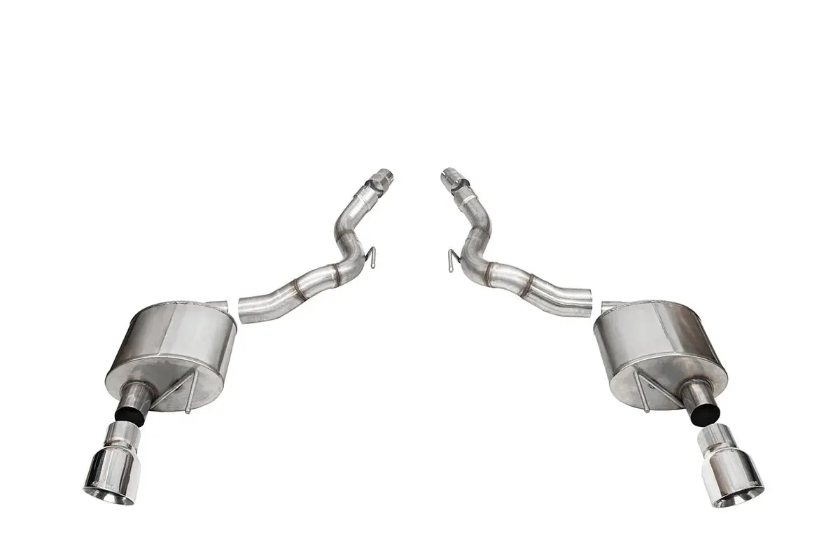 Corsa Sport 3" Polished Axle-Back 2024 5.0 Mustang Gt Convertible W/O Valves 2