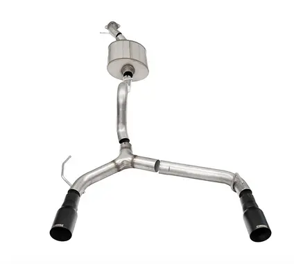 Corsa Sport Cat-Back Exhaust, Black Tips, 2-Door 2021-2023 Bronco 2.7L 1