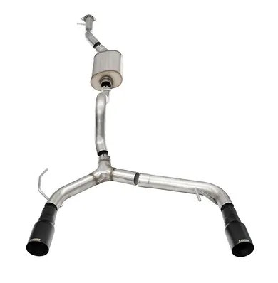 Corsa Sport Cat-Back Exhaust, Black Tips, 4-Door 2021-2023 Bronco 2.3L 1