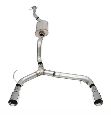 Corsa Sport Cat-Back Exhaust, Polished Tips, 4-Door 2021-2023 Bronco 2.3L 1