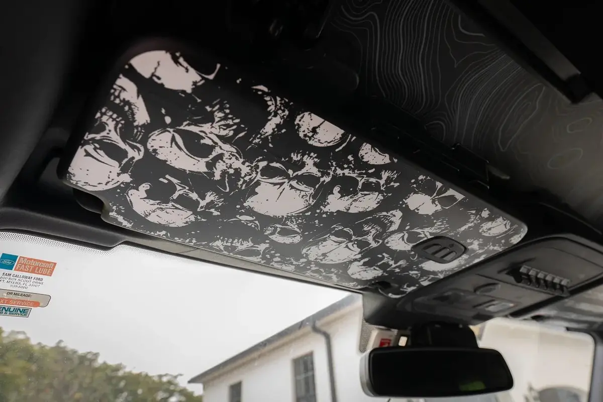 Custom Series Sun Visor Overlays (Printed Series) - 2021+ Bronco 1