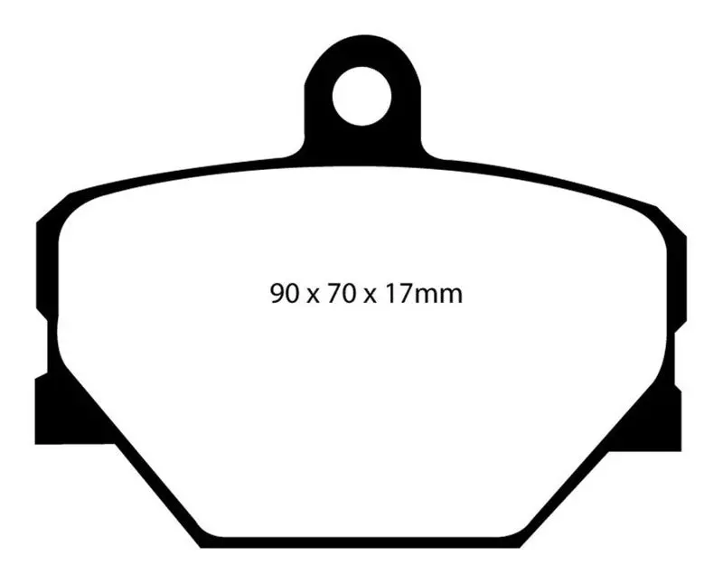Ebc Greenstuff Eco-Friendly Front Brake Pads For 2008+ Smart Fortwo 1.0L 1