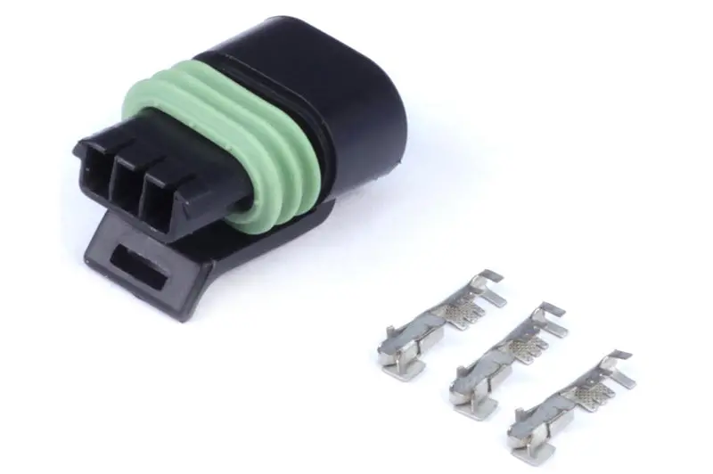 Haltech Delphi 3-Pin Flat Coil Connector Plug With Pins – Single Row 1