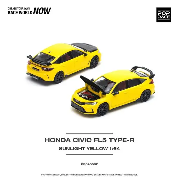 Pop Race 1/64 Honda Civic Type R Fl5 #62 1