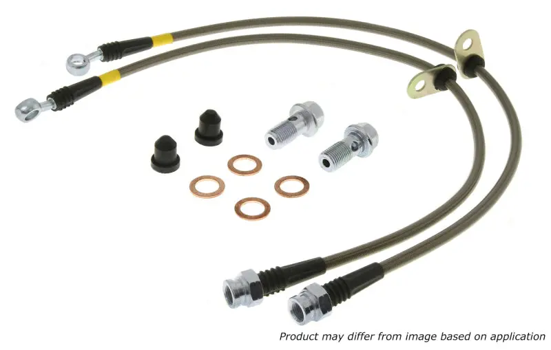 Stoptech Stainless Steel Front Brake Lines For 2006–2012 Mitsubishi Eclipse 1