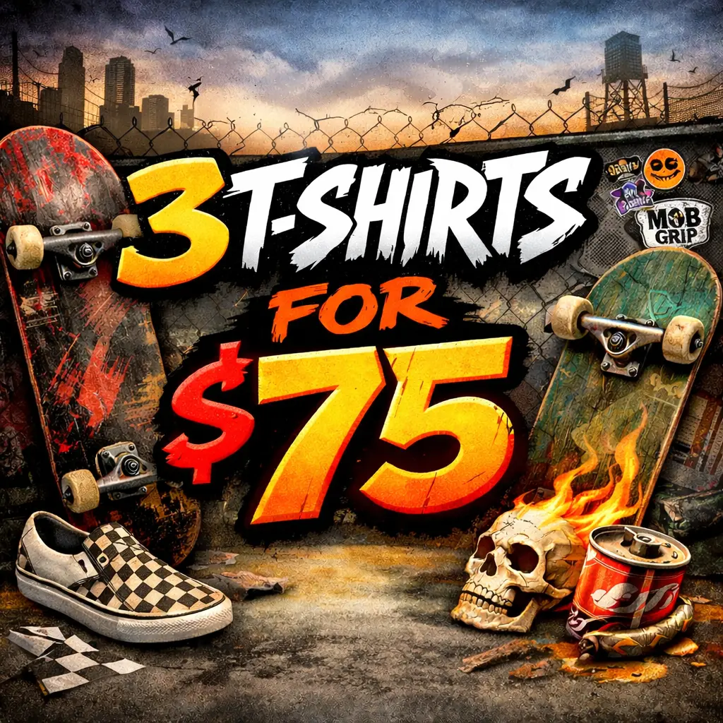 3 T-Shirts For $75 1