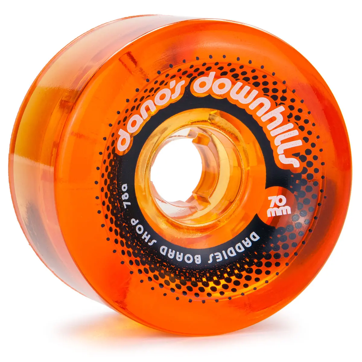 Dano's Downhills Longboard Wheels 70Mm - 78A Amber 1