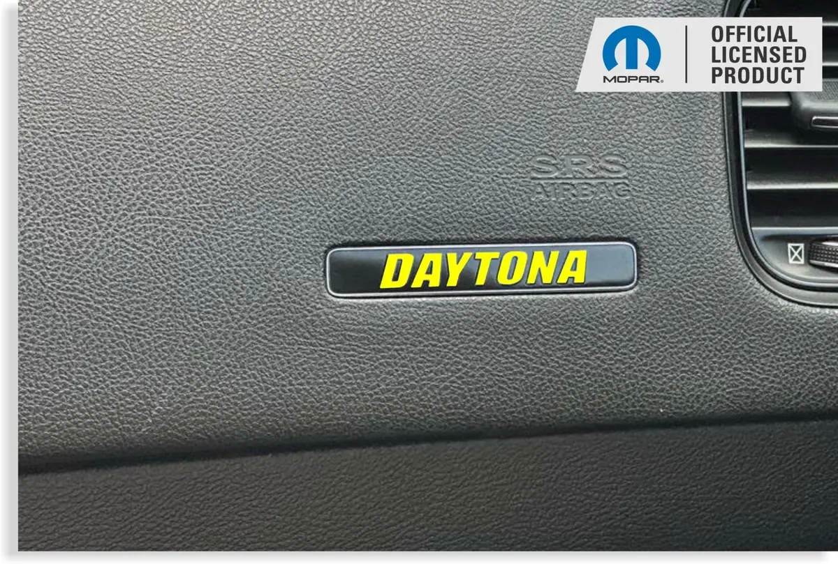 Daytona Dash Plaque Emblem Lettering Overlay Decal - 17-23 Charger 1