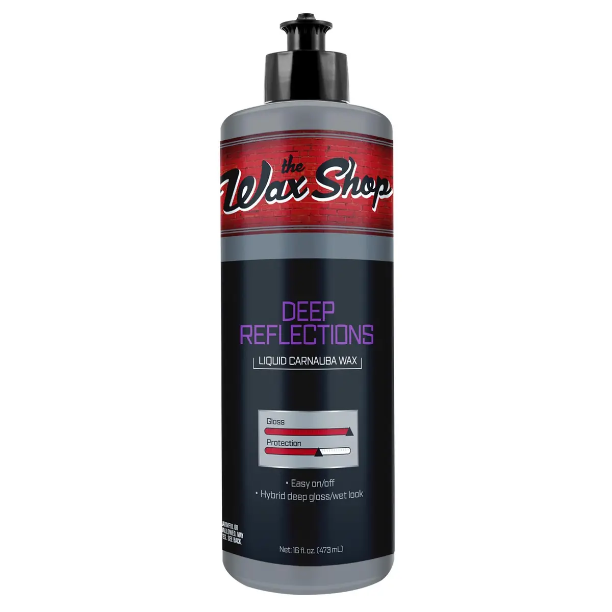Deep Reflections Premium Carnauba Wax – 16 oz Bottle for High-Gloss Vehicle Finish