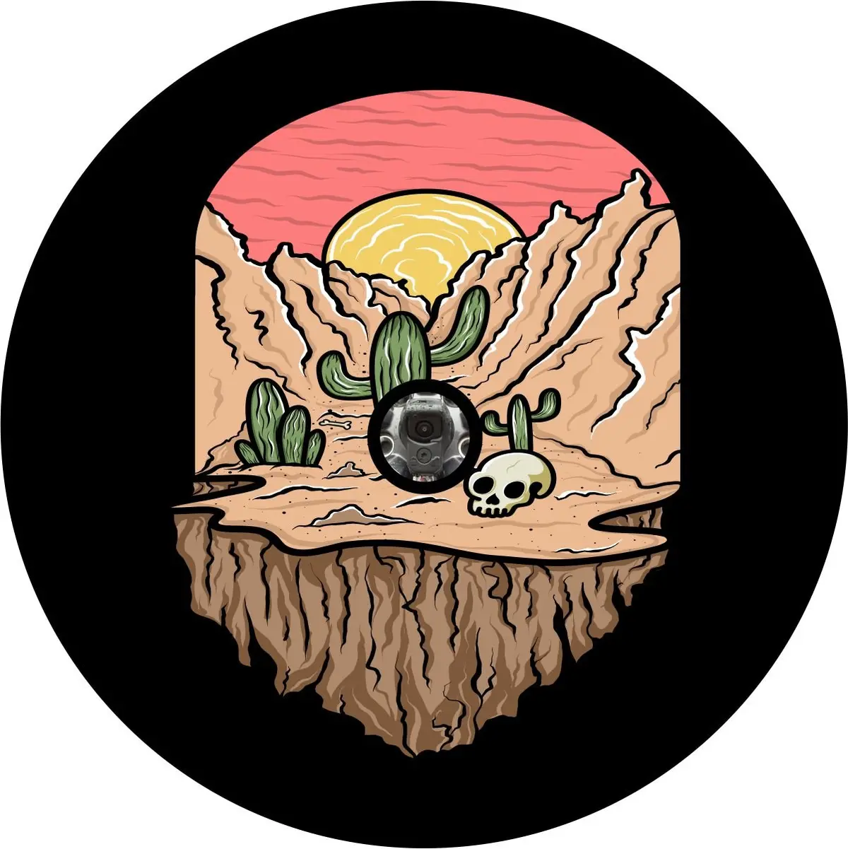 Death Valley Creative Spare Tire Cover For Jeep, Rv, Bronco, Camper, And More 3