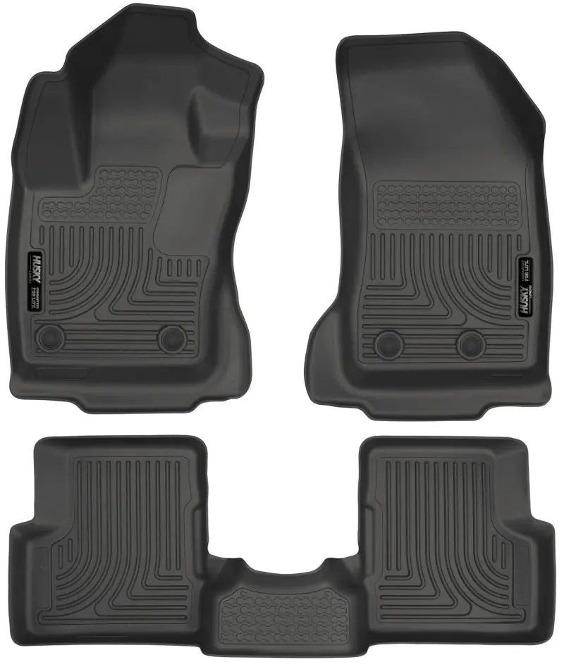 Husky Liners Weatherbeater Floor Mats – Black, Front & Second Row For 2015 Jeep Renegade 2