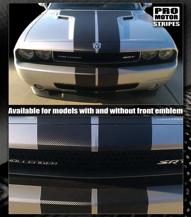 Dodge Challenger 2008-2023 Carbon Fiber Rally Stripes 1