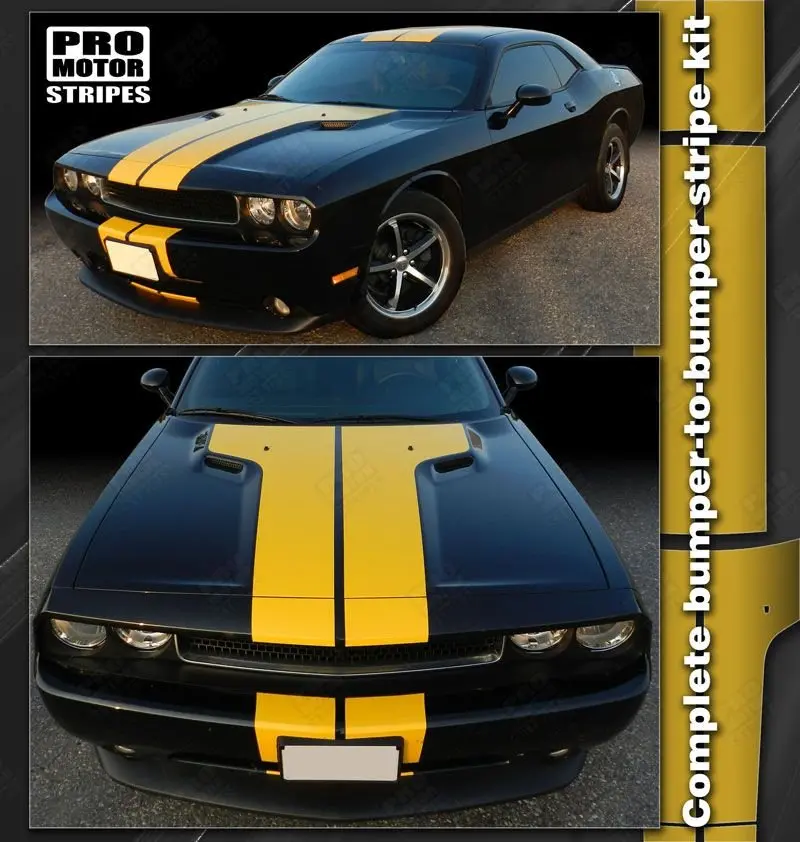 Dodge Challenger 2008-2023 Rally Double T-Stripes 1