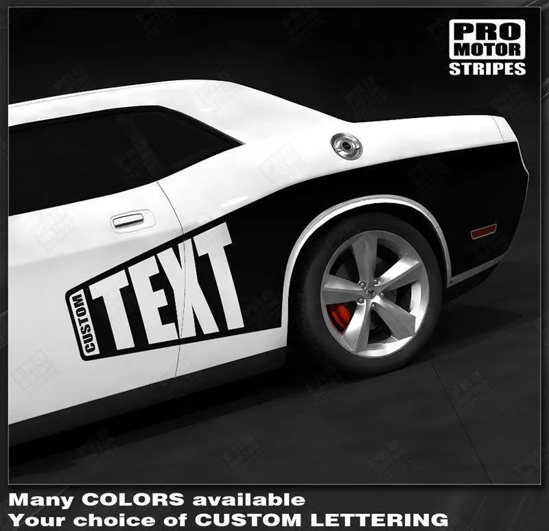 Dodge Challenger 2008-2023 Side Cuda Billboard Stripes 1
