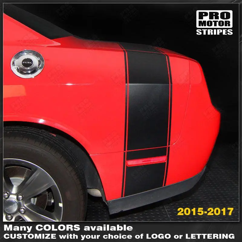 Dodge Challenger 2008-2023 Super Bee Style Rear Stripes 1