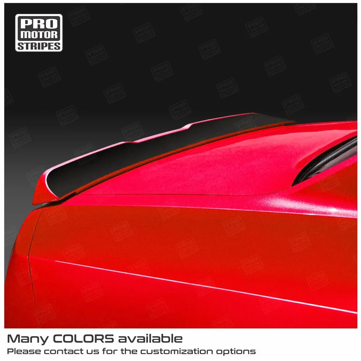 Dodge Challenger 2015-2023 Spoiler Top Wing Blackout Stripe Decal 1