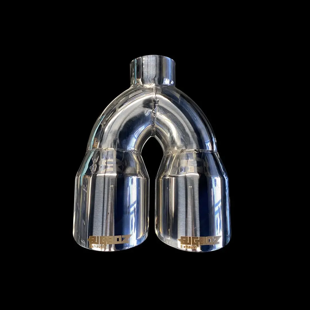 Dodge Challenger 4" Outlet Quad Tips Set Chrome 1